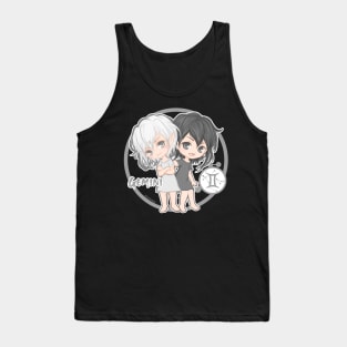 Chibi Zodiac Gemini Tank Top